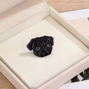 Adorable Enamel Pug Collectible Pin for Jackets, Hats, Backpacks